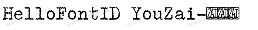 HelloFontID YouZai字体转换